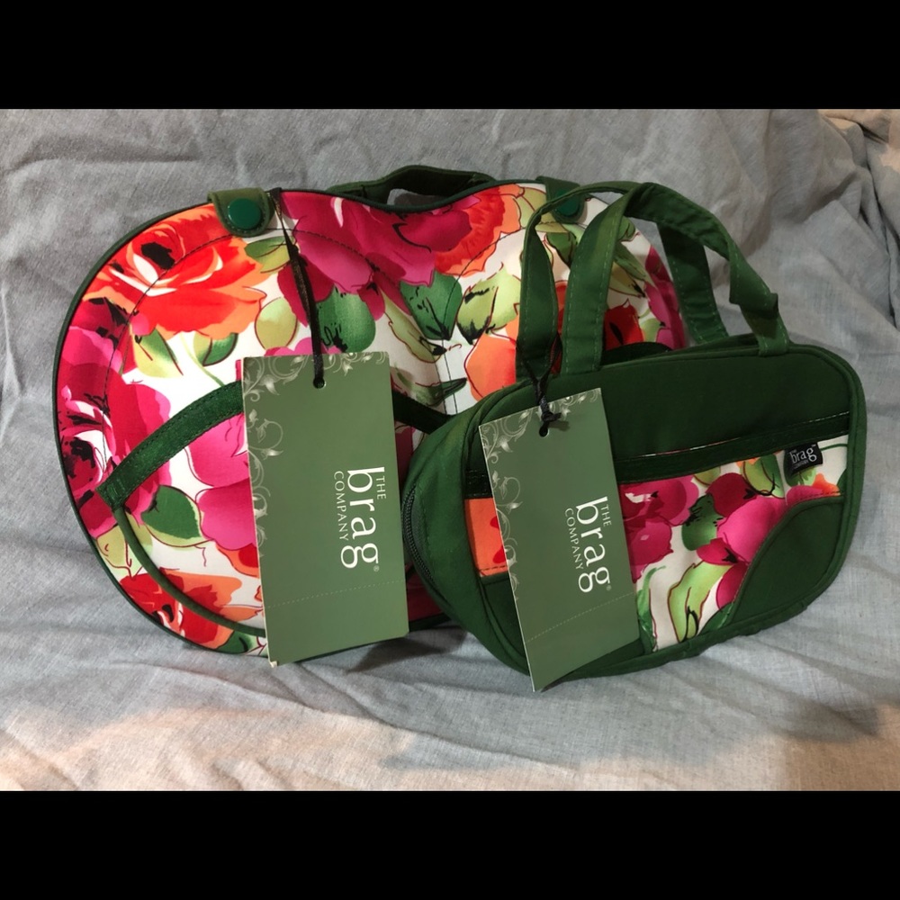 Brag Bag Set of 2 *Brand New* in “Flora” print